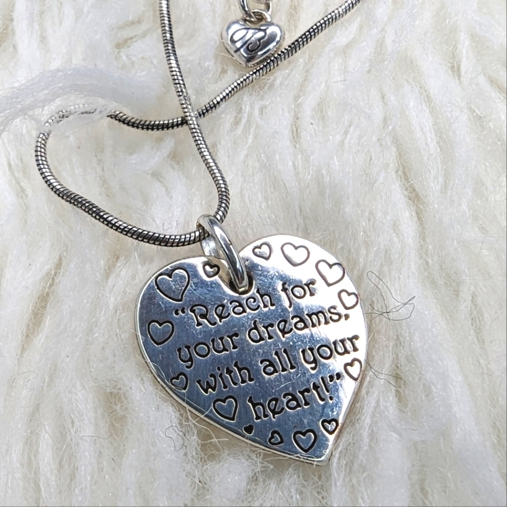 Brighton Love Quotes Reach Necklace Reversible - Picture 2 of 3